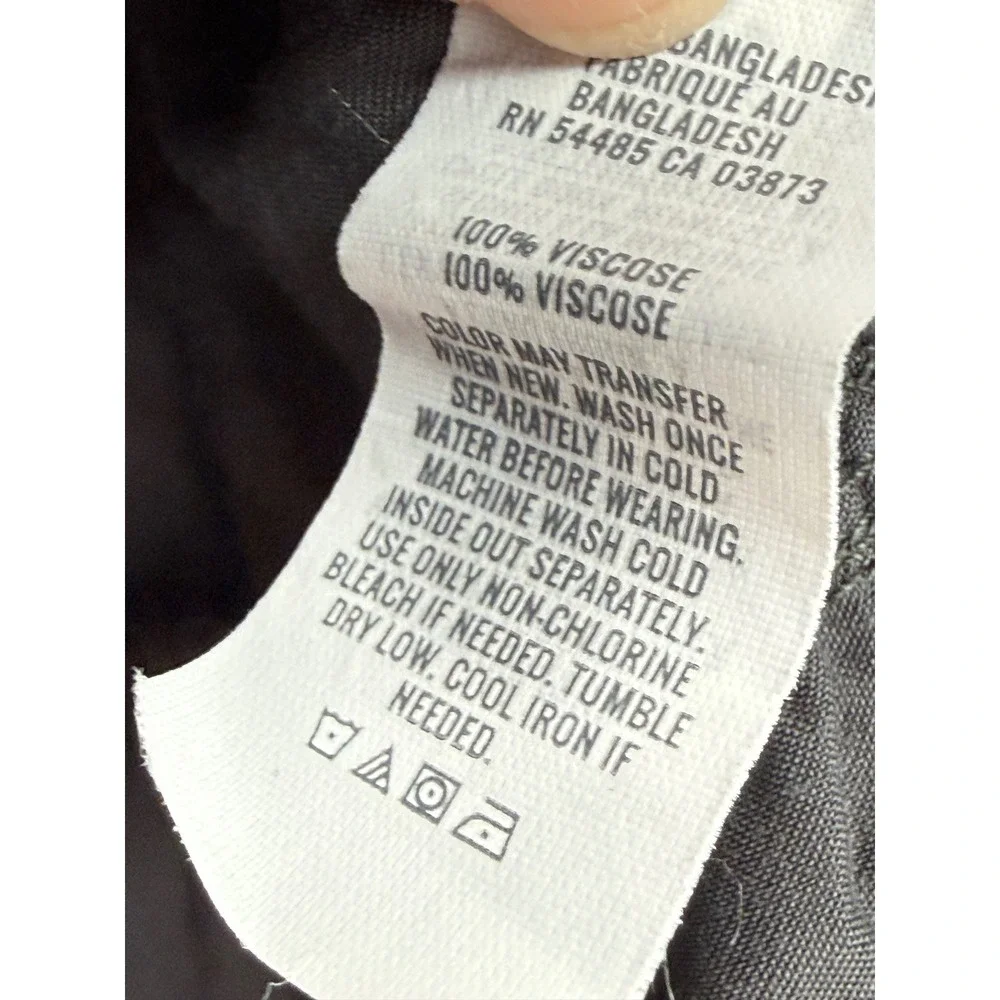 Aerie Womens Charcoal Grey Tiered Ruffle‎ Mini Skirt Silky Viscose Smocked XS